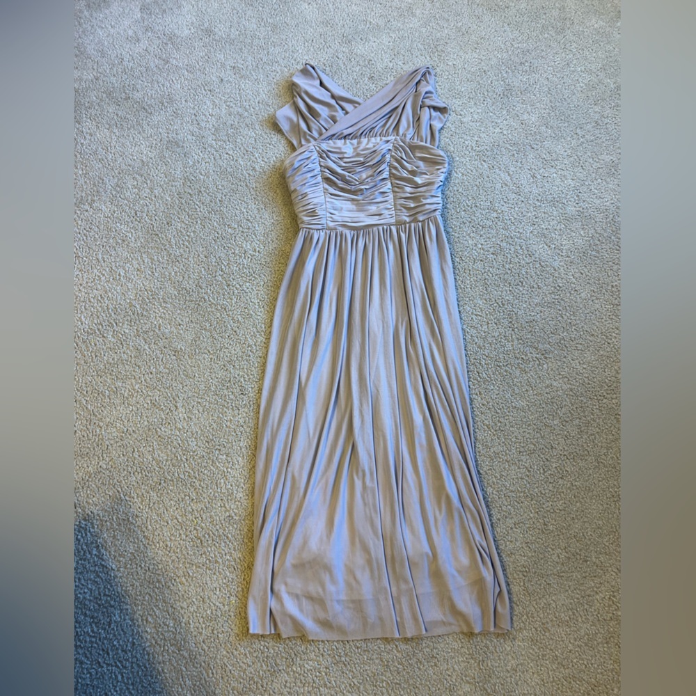 Little Mistress cream Pleated Gown